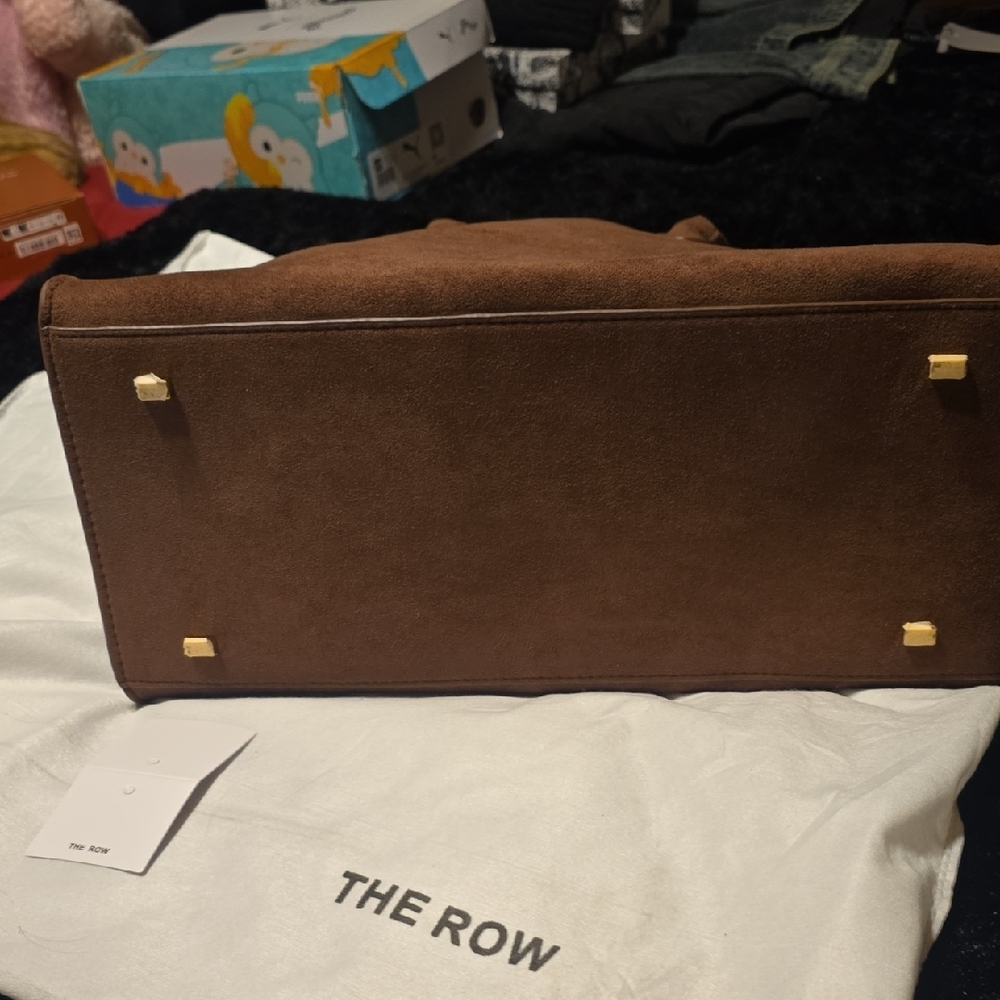 The Row Brown Suede Satchel - Picture 4 of 6